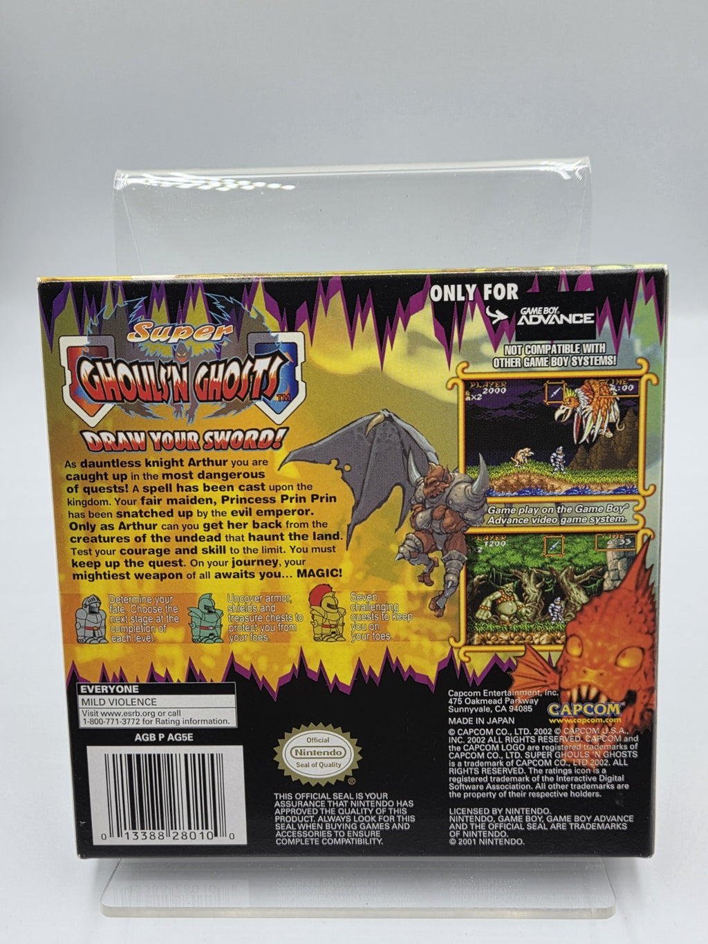 Nintendo Game Boy Advance Super Ghouls'N Ghosts mit OVP und Anleitung USA