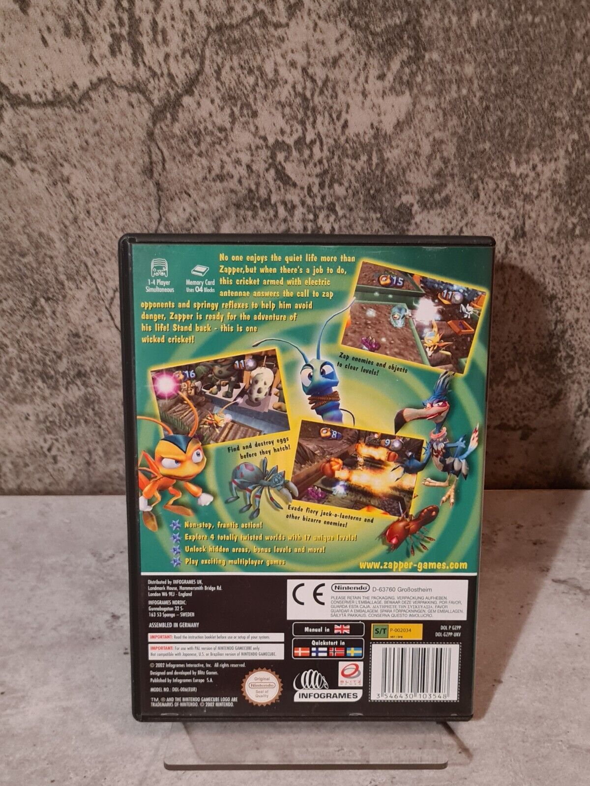 Nintendo GameCube Zapper One Wicked Cricket! mit OVP und Anleitung UKV - T-Retro-Games 