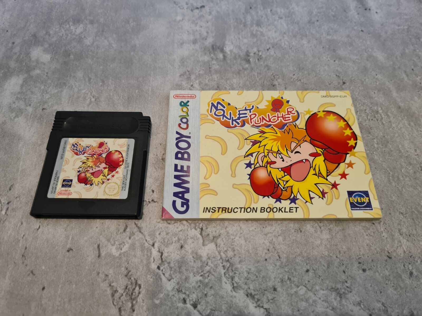 Nintendo Game Boy Color Monkey Puncher mit OVP und Anleitung EUR - T-Retro-Games 
