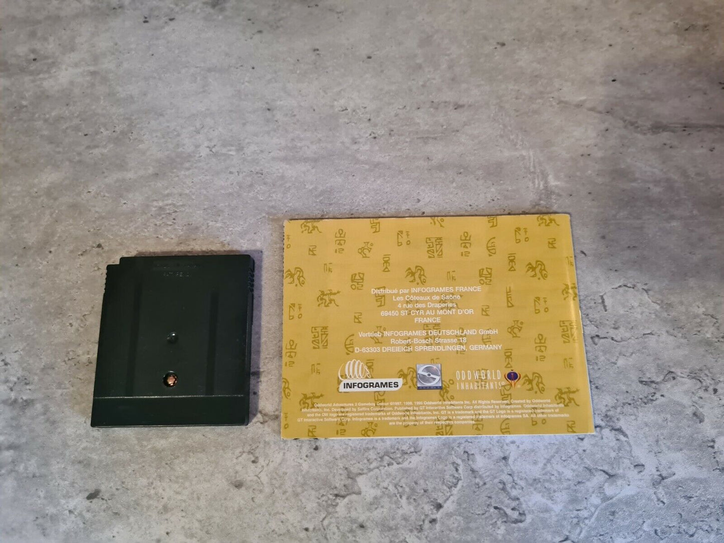 Nintendo Game Boy Color Oddworld Adventures 2 mit OVP und Anleitung EUR - T-Retro-Games 