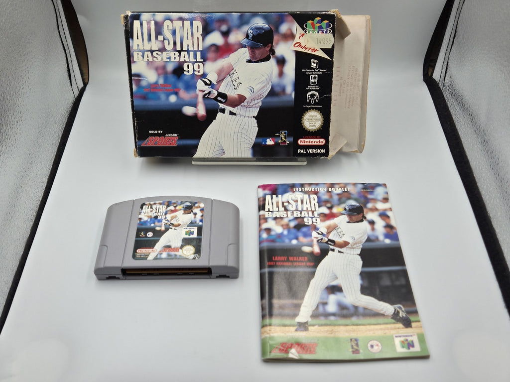 N64 Nintendo 64 Spiel All-Star Baseball 99 mit OVP und Anleitung EUR