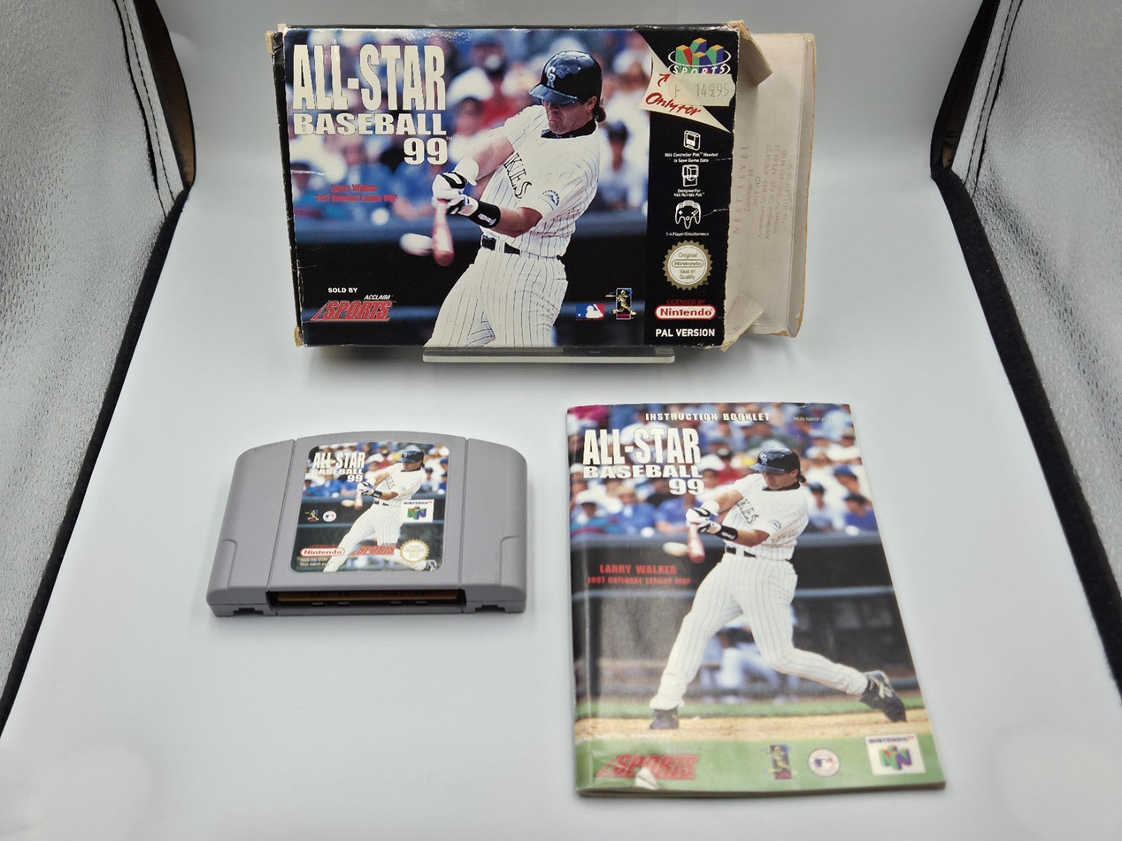 N64 Nintendo 64 Spiel All-Star Baseball 99 mit OVP und Anleitung EUR
