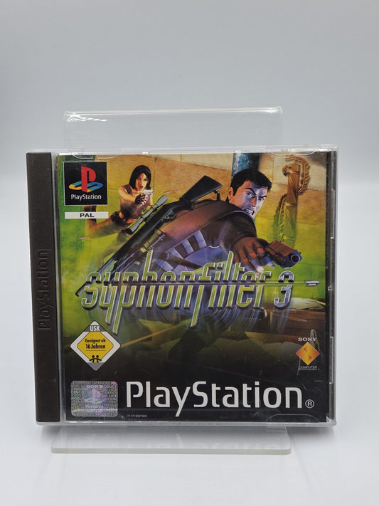 PS1 Playstation 1 Spiel Syphon Filter 3 mit OVP und Anleitung Deutsch