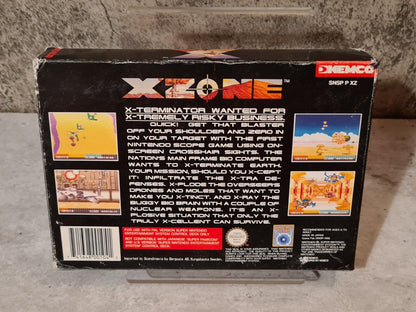 SNES Super Nintendo X-Zone mit OVP und Anleitung SCN - T-Retro-Games 