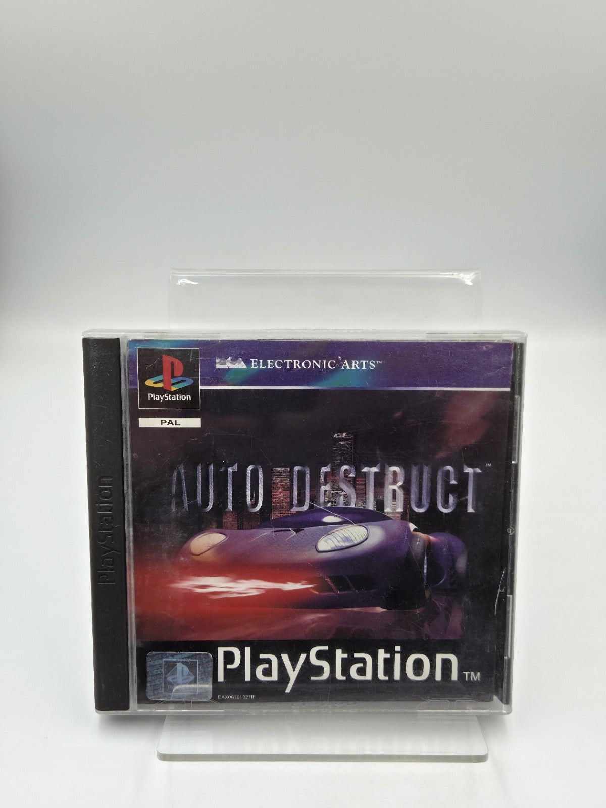 PS1 Playstation 1 Spiel Auto Destruct mit OVP und Anleitung Multilingual
