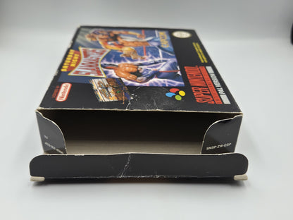 SNES Super Nintendo Saturday Night Slammasters Leer OVP Empty Box ESP