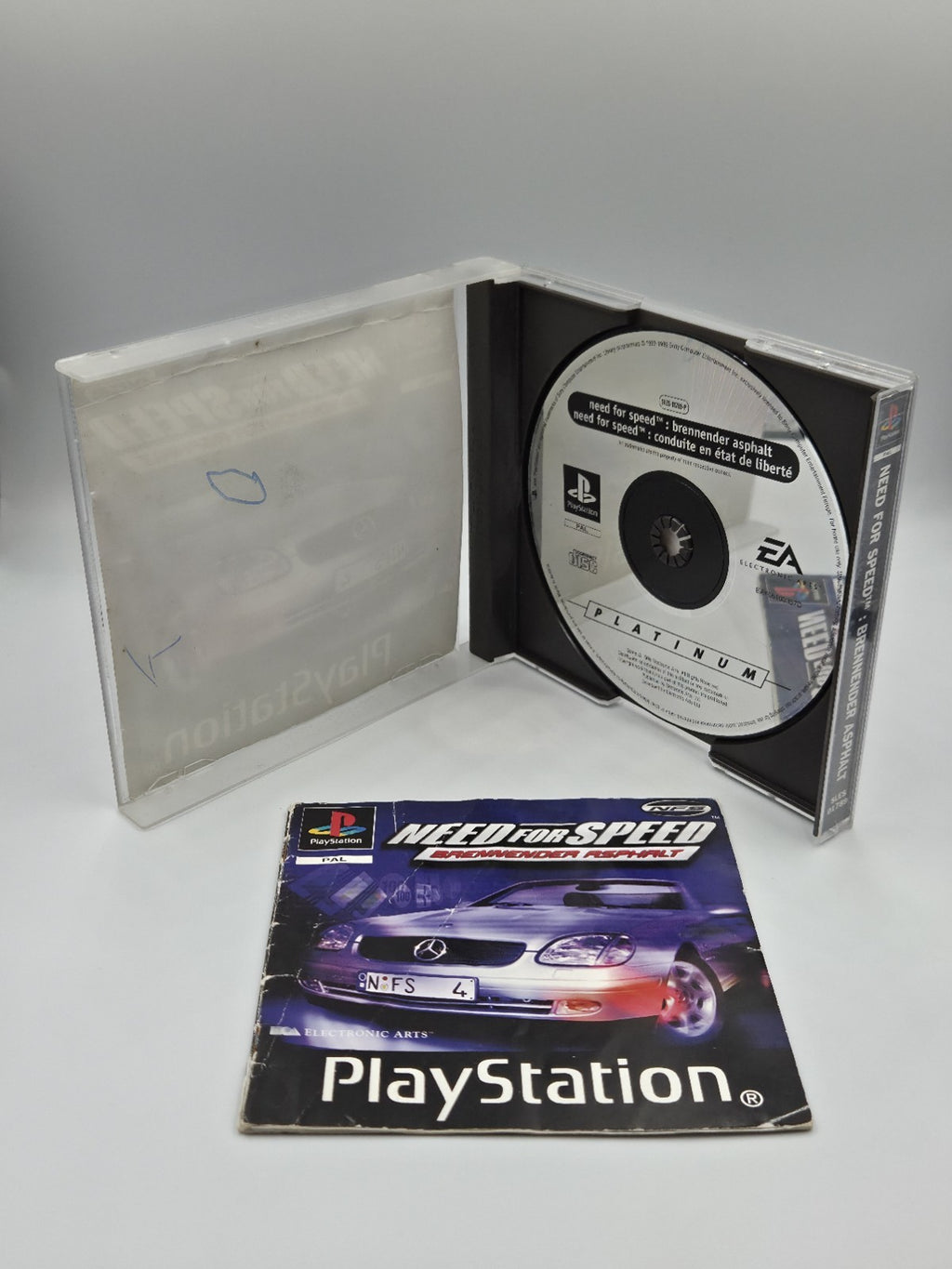 PS1  Spiel Need For Speed Brennender Asphalt mit OVP und Anleitung Deutsch