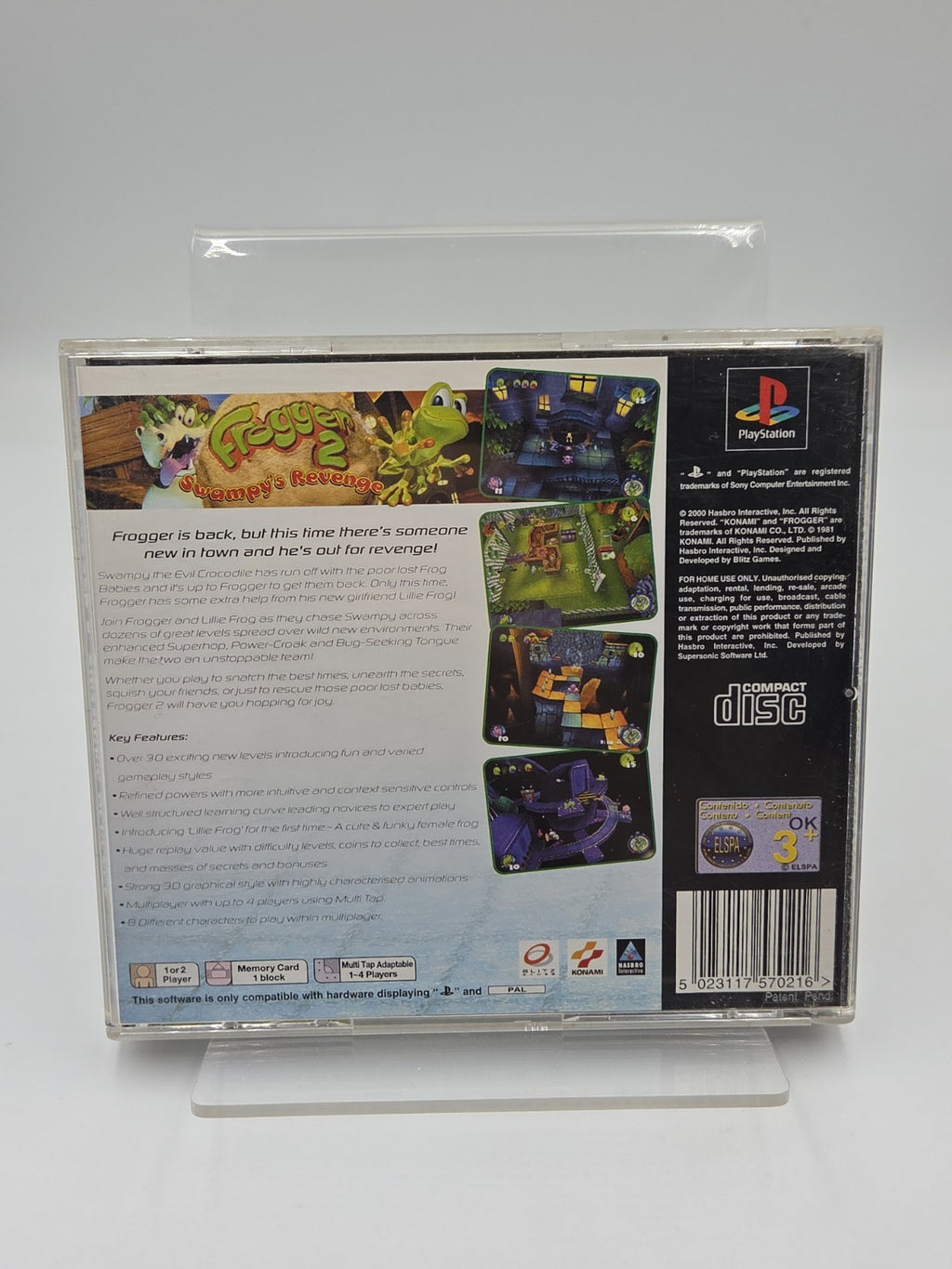 PS1 Playstation 1 Spiel Frogger 2 Swampy's Revenge mit OVP + Anleitung Englisch