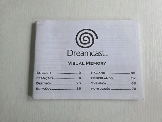 Sega Dreamcast Visual Memory Spielanleitung Instruction Booklet 