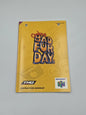 N64 Nintendo 64 Conker's Bad Fur Day Instruction Booklet EUR