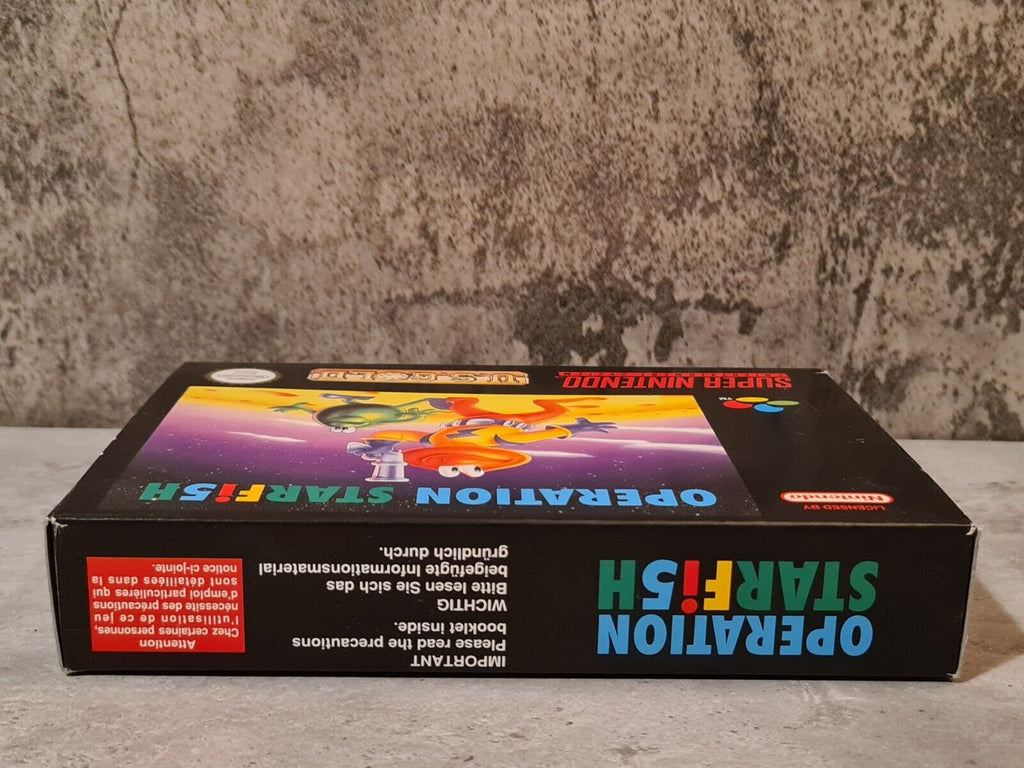 SNES Super Nintendo Operation Starfi5h mit OVP und Anleitung EUR - T-Retro-Games 