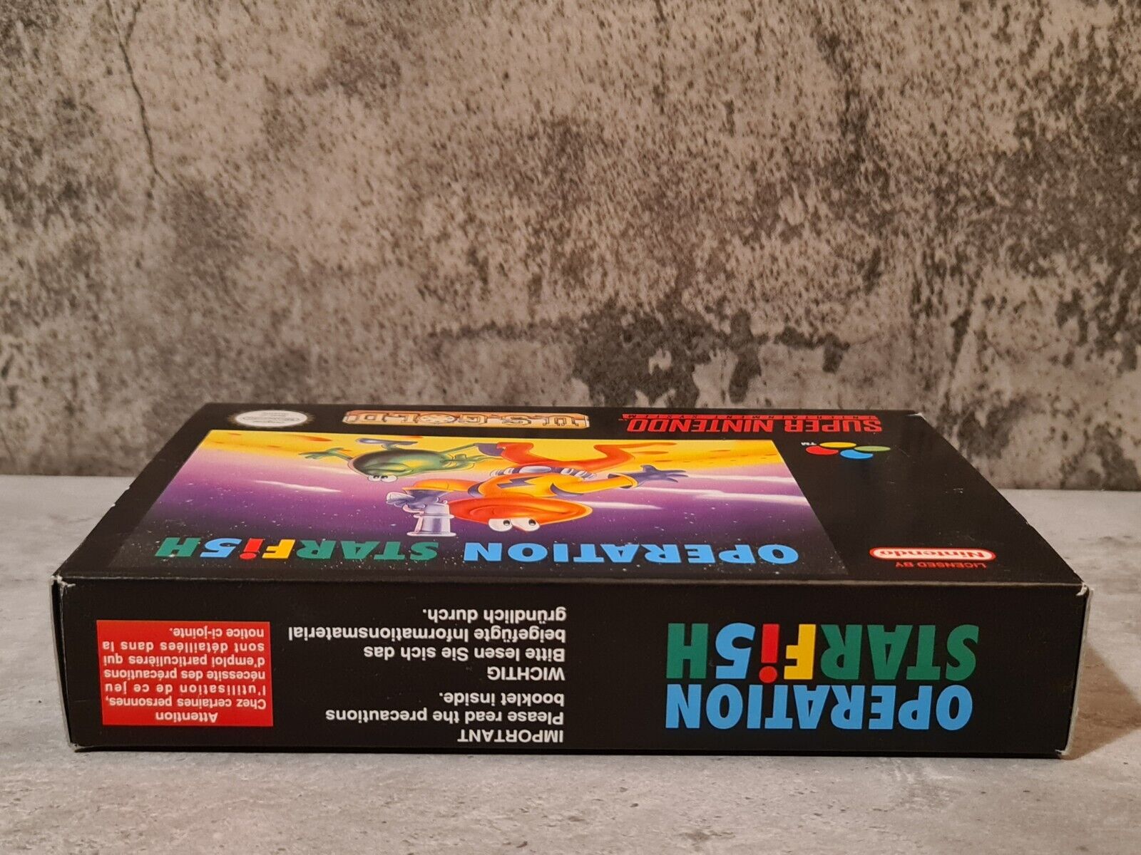 SNES Super Nintendo Operation Starfi5h mit OVP und Anleitung EUR - T-Retro-Games 