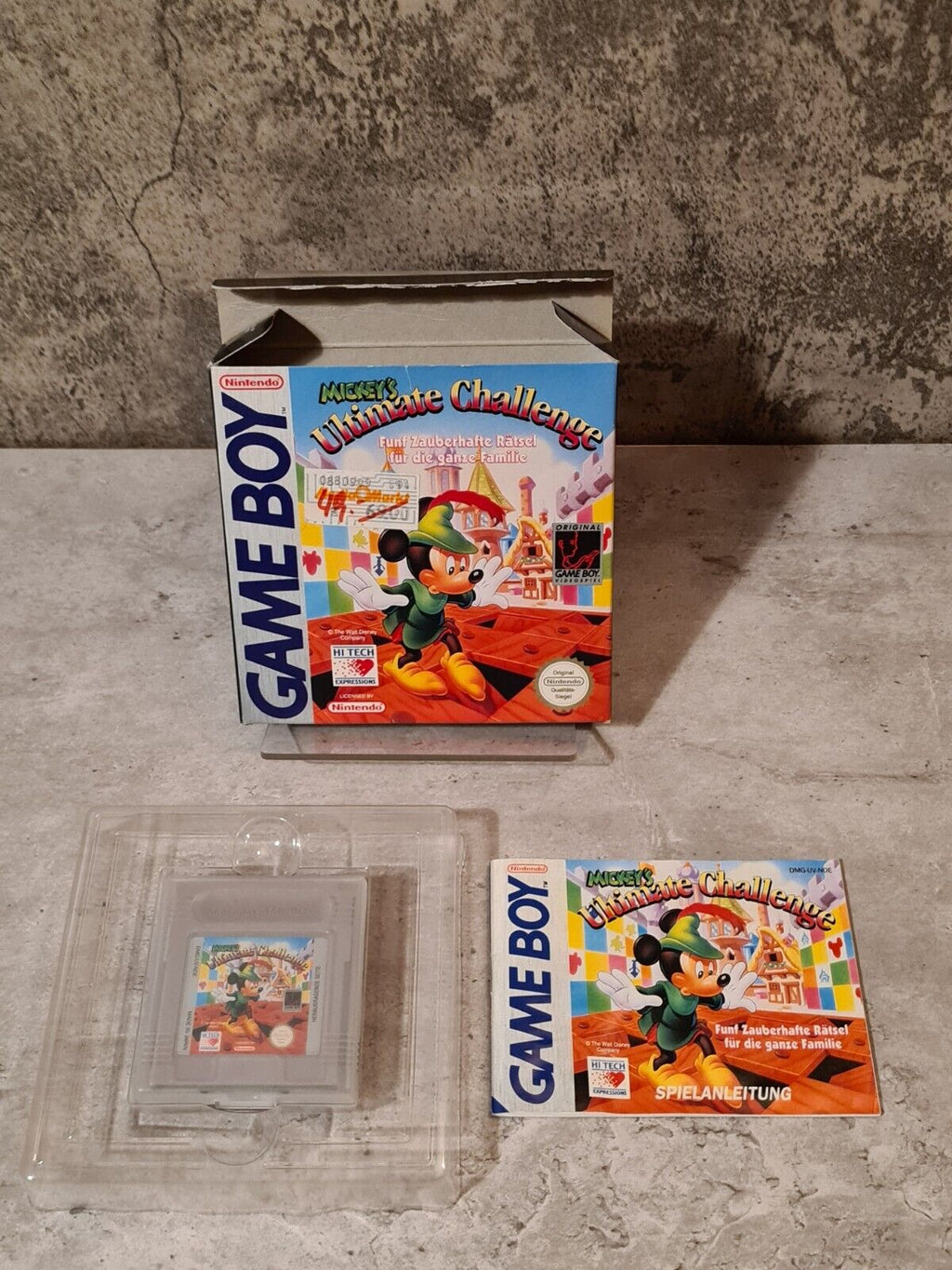 Game Boy Classic Spiel Mickey's Ultimate Challenge mit OVP und Anleitung NOE - T-Retro-Games 