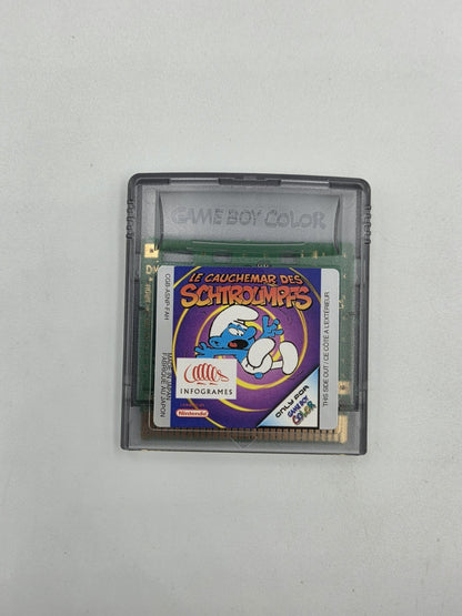 Nintendo Game Boy Color Le Cauchemar Des Schtroumpfs mit OVP und Anleitung FAH