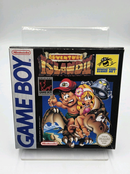 Nintendo Game Boy Classic Spiel Adventure Island II mit OVP und Anleitung NOE