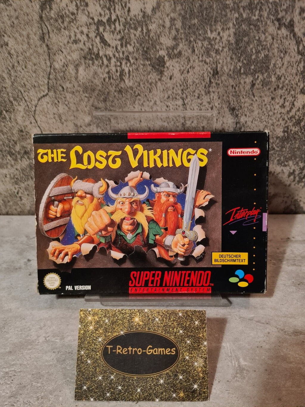 SNES Super Nintendo The Lost Vikings mit OVP und Anleitung NOE / SFRG - T-Retro-Games 