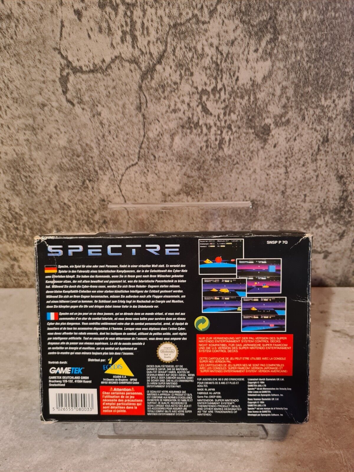 SNES Super Nintendo Spectre mit OVP und Anleitung FRG - T-Retro-Games 