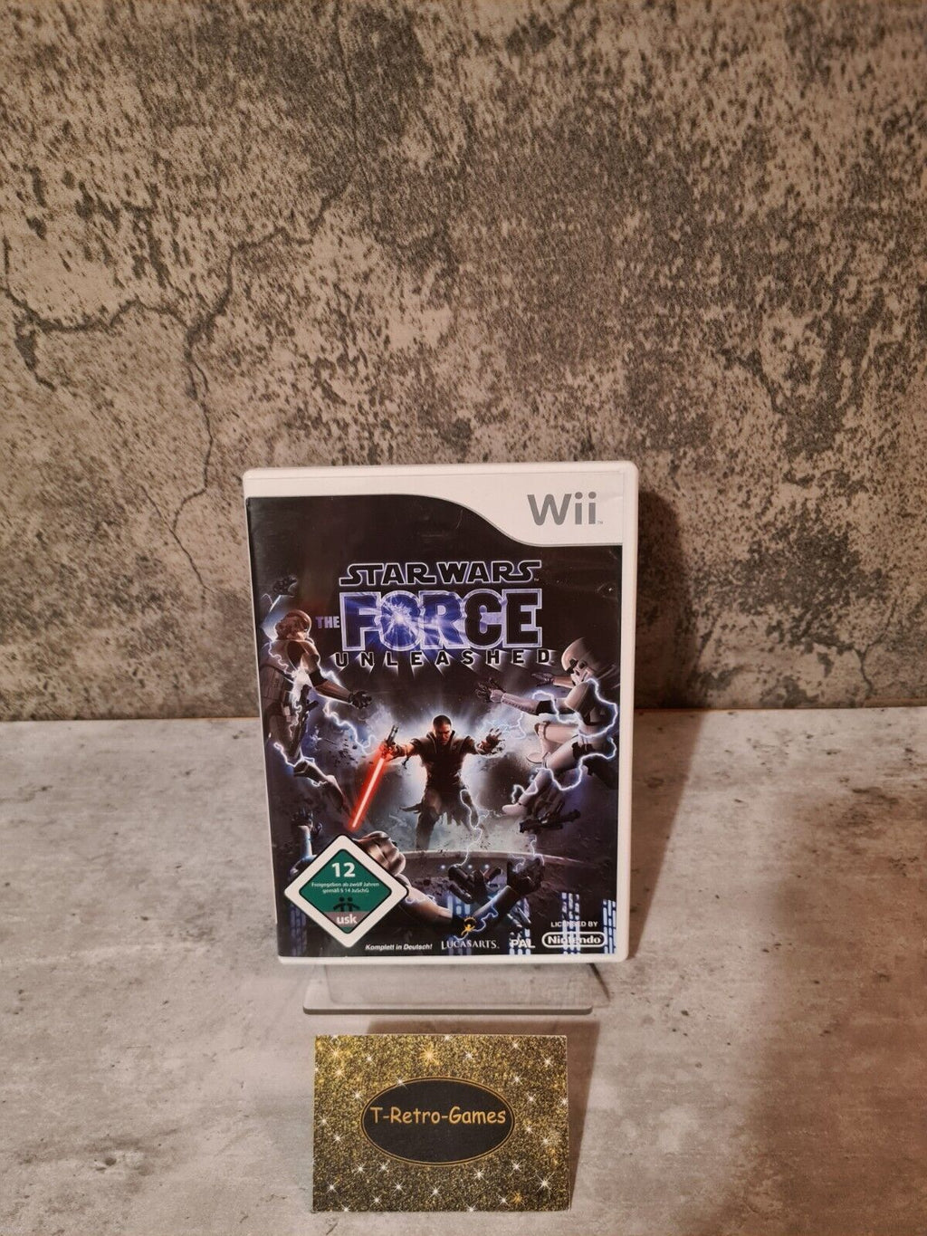 Nintendo Wii Spiel Star Wars Force Unleashed mit OVP und Anleitung NOE - T-Retro-Games 