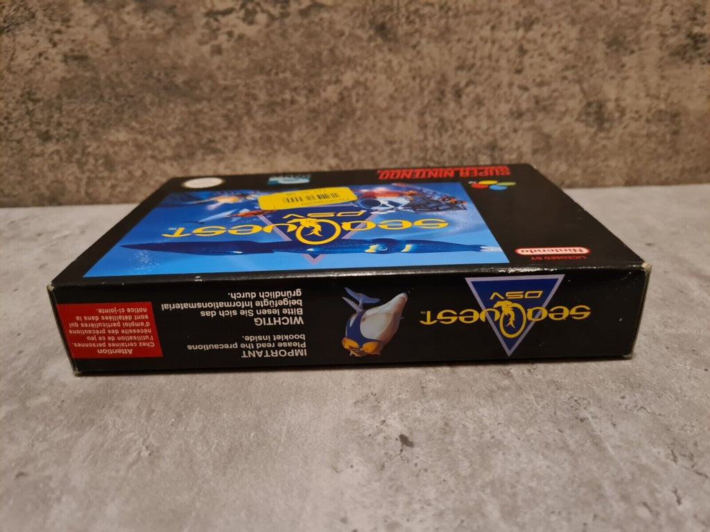 SNES Super Nintendo Sea Quest DSV mit OVP und Anleitung + Poster EUR - T-Retro-Games 