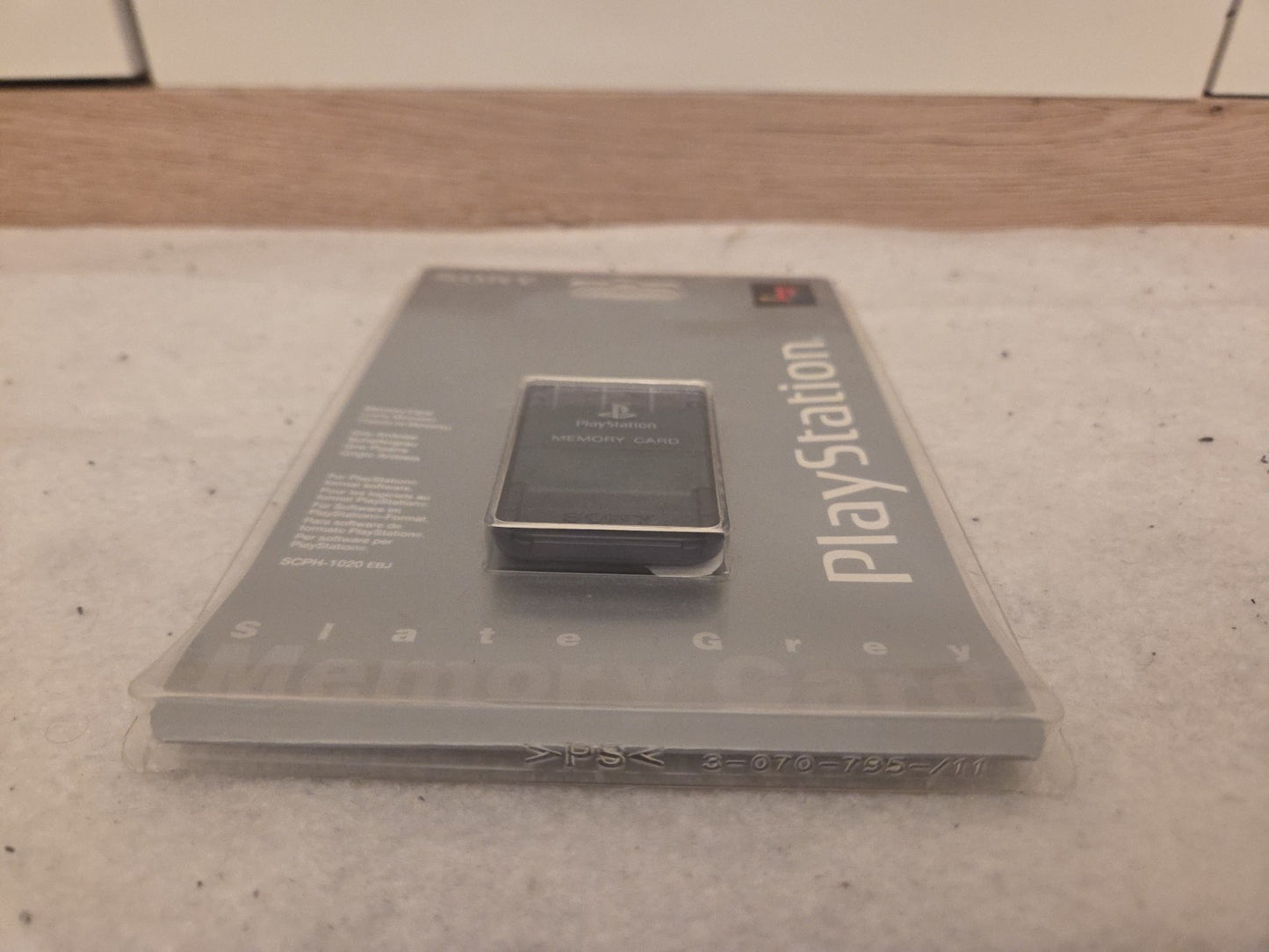 PS1 Sony Playstation Memory Card Sealed Neu New Schiefergrau SCPH-1020 