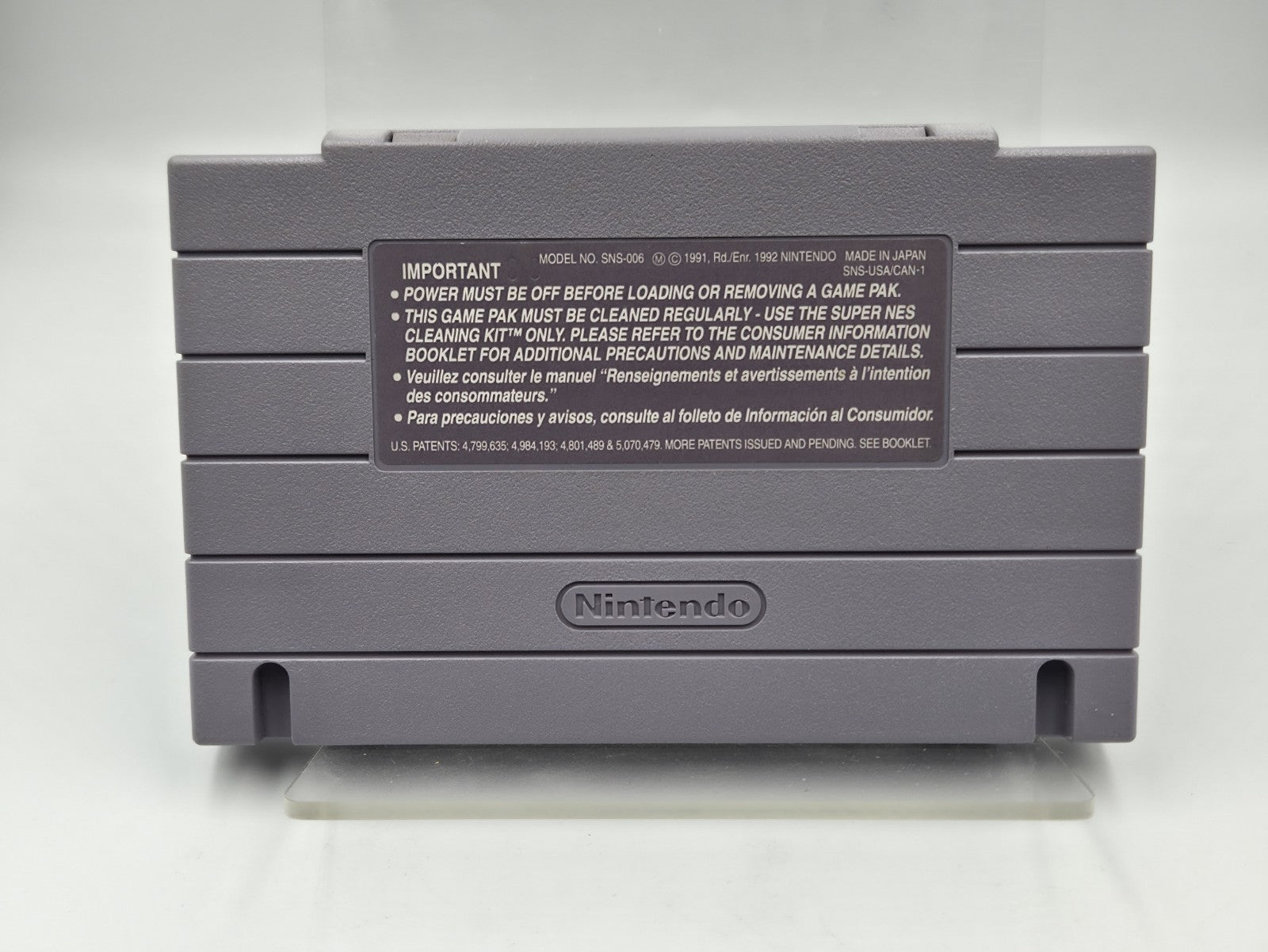 SNES Super Nintendo The Pirates of Dark Water NTSC USA Modul