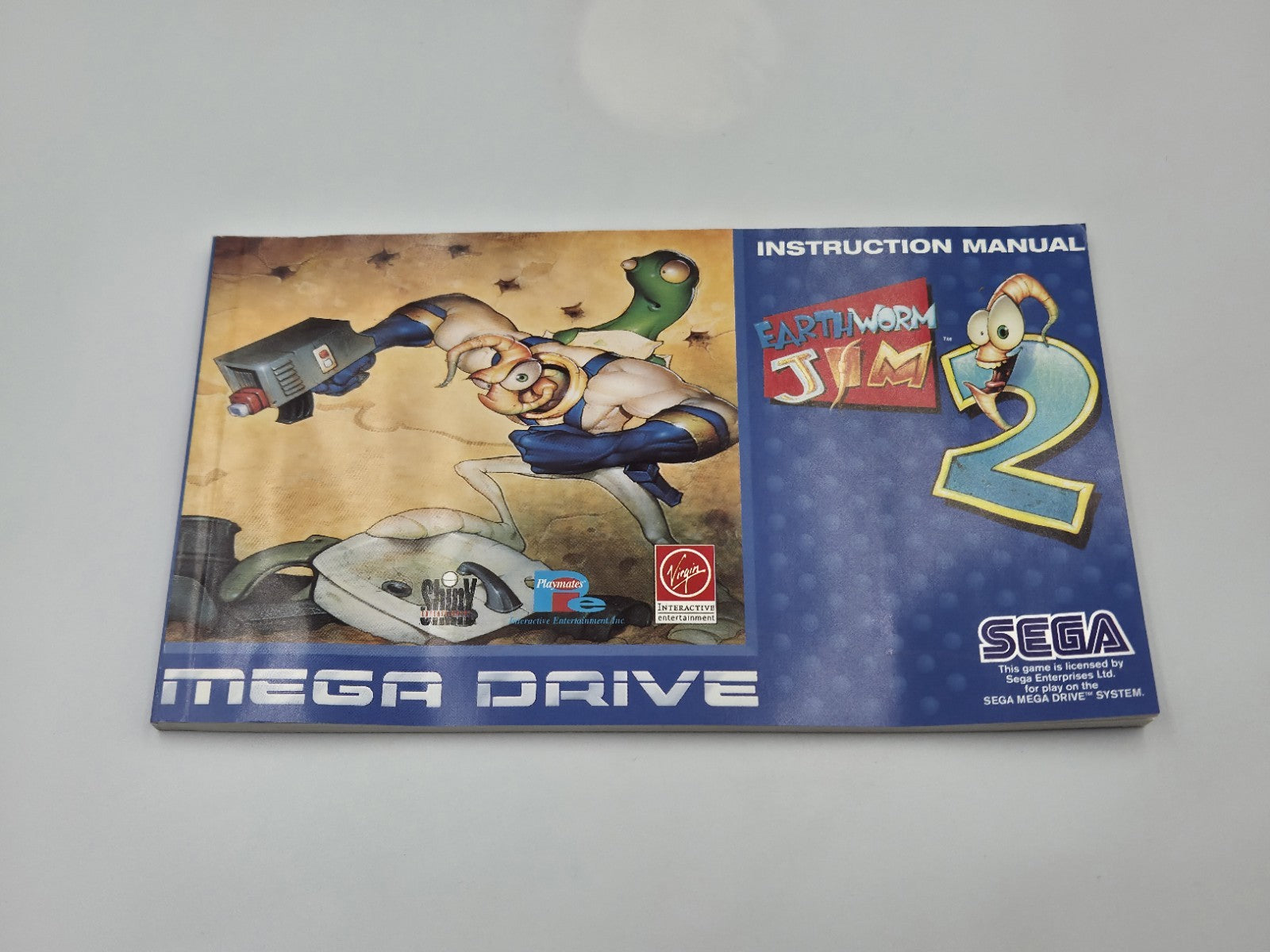 Sega Mega Drive Spiel Earthworm Jim 2 mit OVP und Anleitung Multi Language 