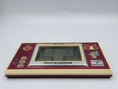 Nintendo Game & Watch Mario's Cement Factory Konsole Console 1988 Wide Screen