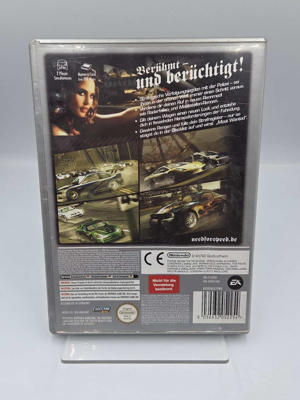 Nintendo GameCube Spiel Need For Speed Most Wanted mit OVP und Anleitung NOE