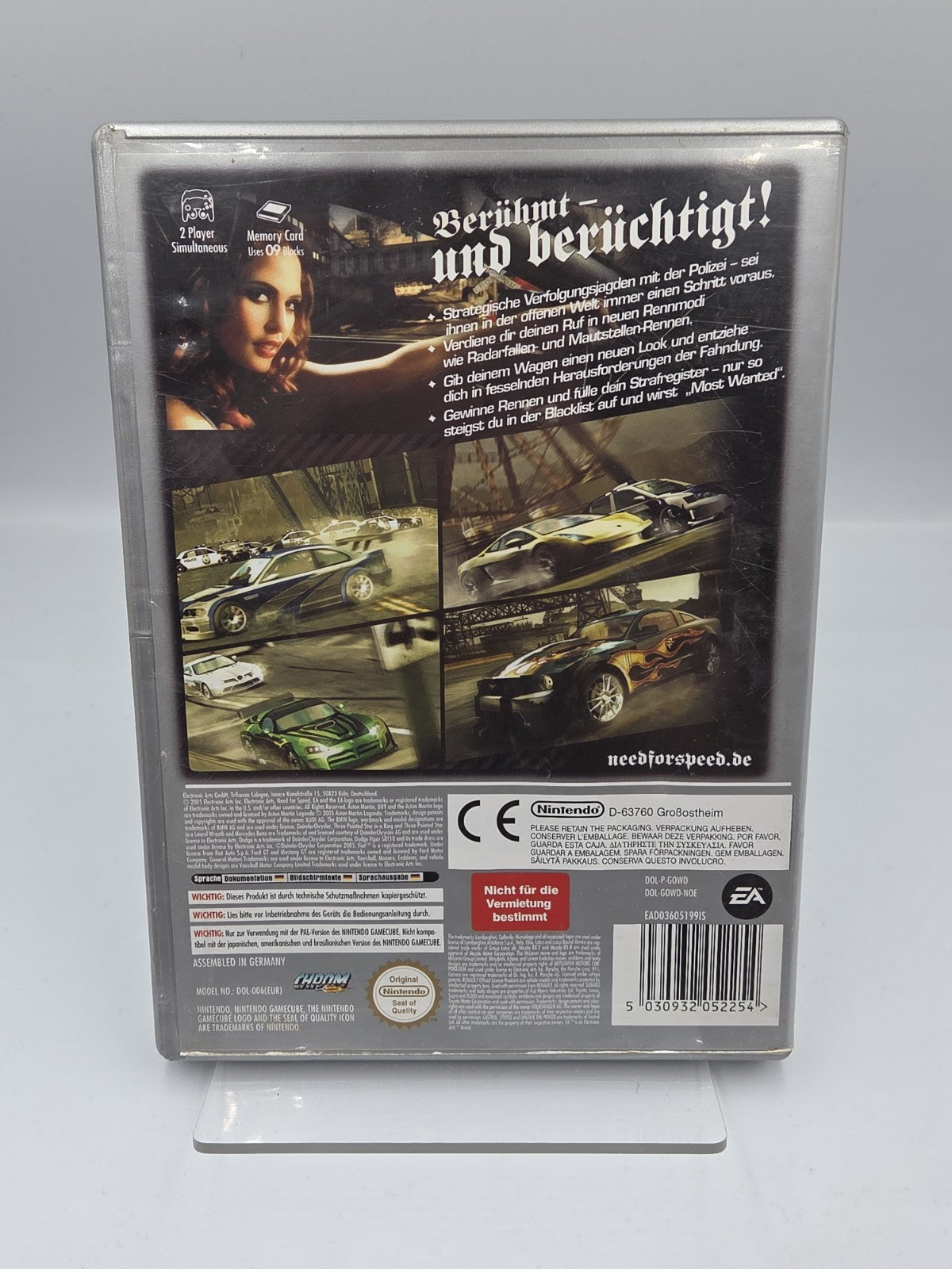 Nintendo GameCube Spiel Need For Speed Most Wanted mit OVP und Anleitung NOE