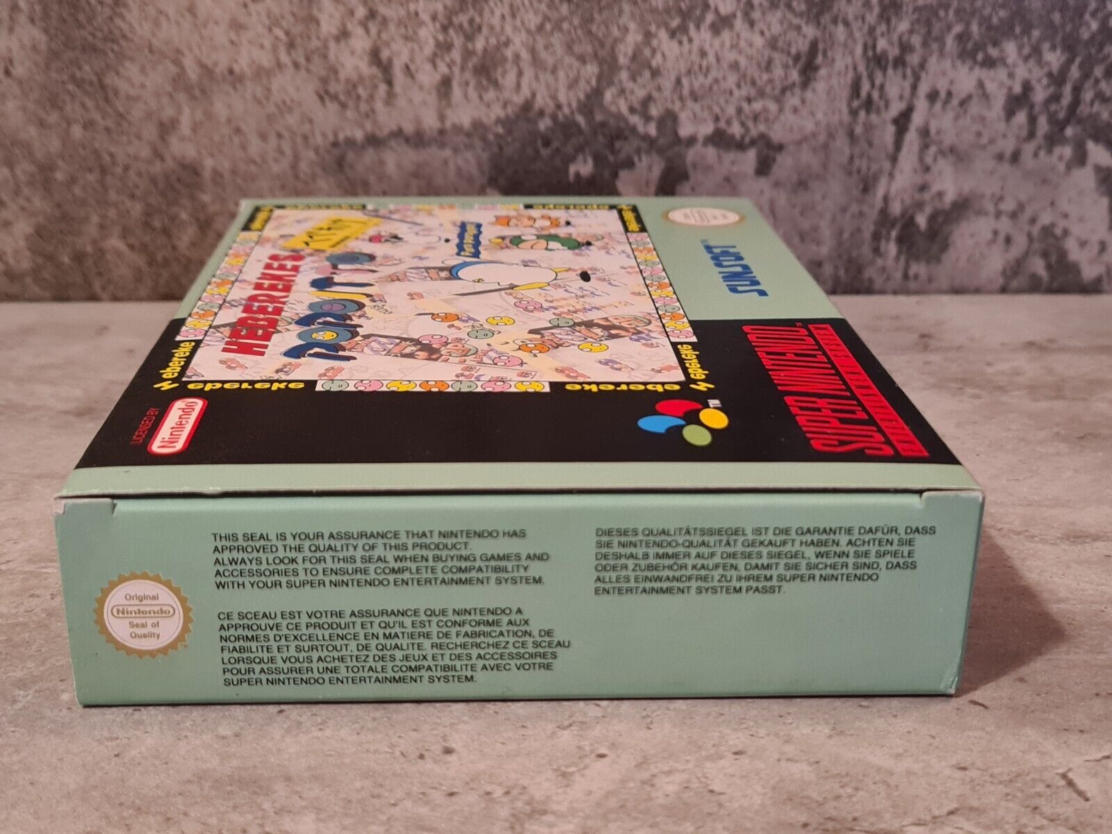 SNES Super Nintendo Heberekes Popoitto New Old Stock Neu unbenutzt - T-Retro-Games 