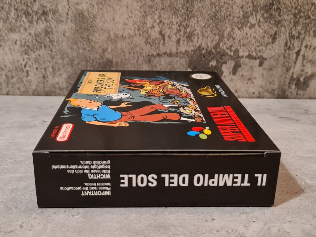 SNES Super Nintendo TinTin Prisoners of The Sun New Old Stock - T-Retro-Games 