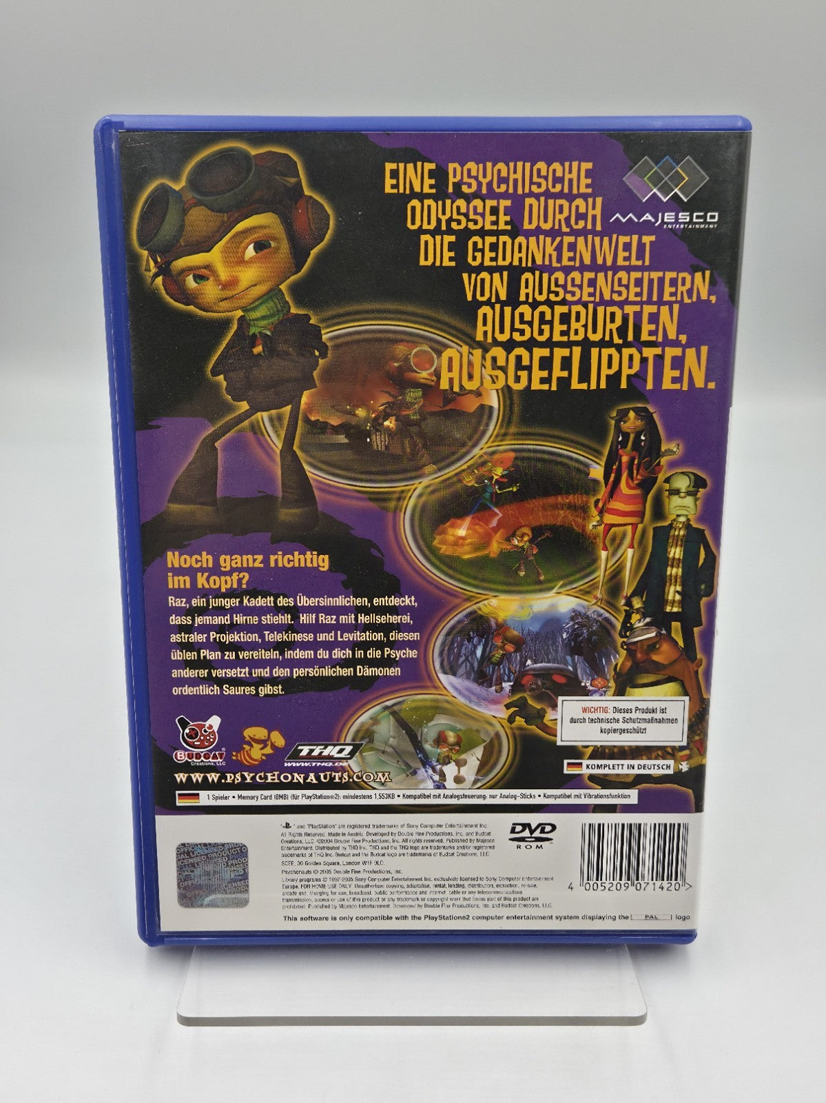 PS2 Playstation 2 Spiel PsychoNauts mit OVP und Anleitung Deutsch