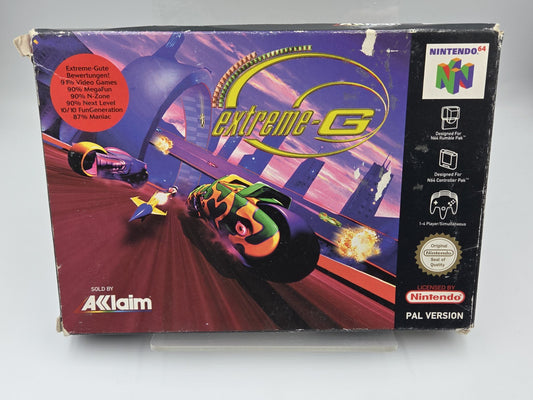 N64 Nintendo 64 Extreme-G mit OVP und Anleitung EUR