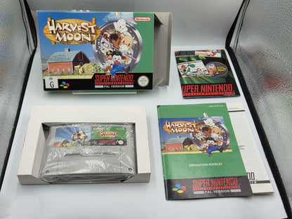 SNES Super Nintendo Harvest Moon mit OVP und Anleitung AUS