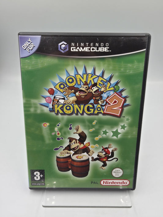 Nintendo GameCube Spiel Donkey Konga 2 mit OVP und Anleitung HOL