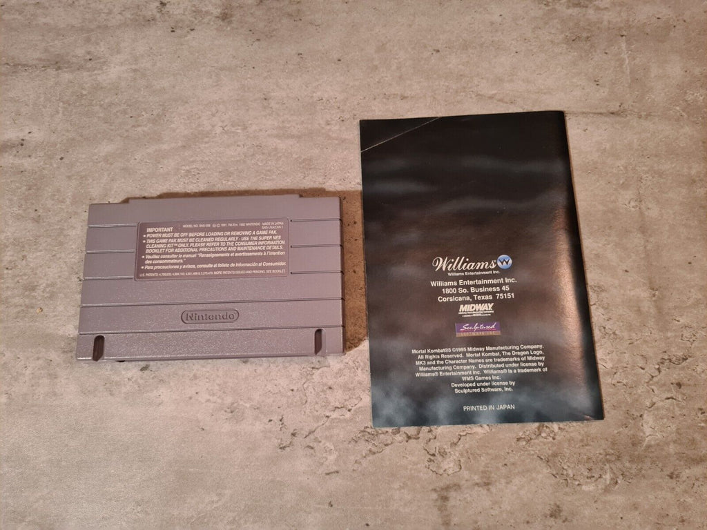 SNES Super Nintendo Mortal Kombat 3 mit OVP und Anleitung NTSC USA - T-Retro-Games 