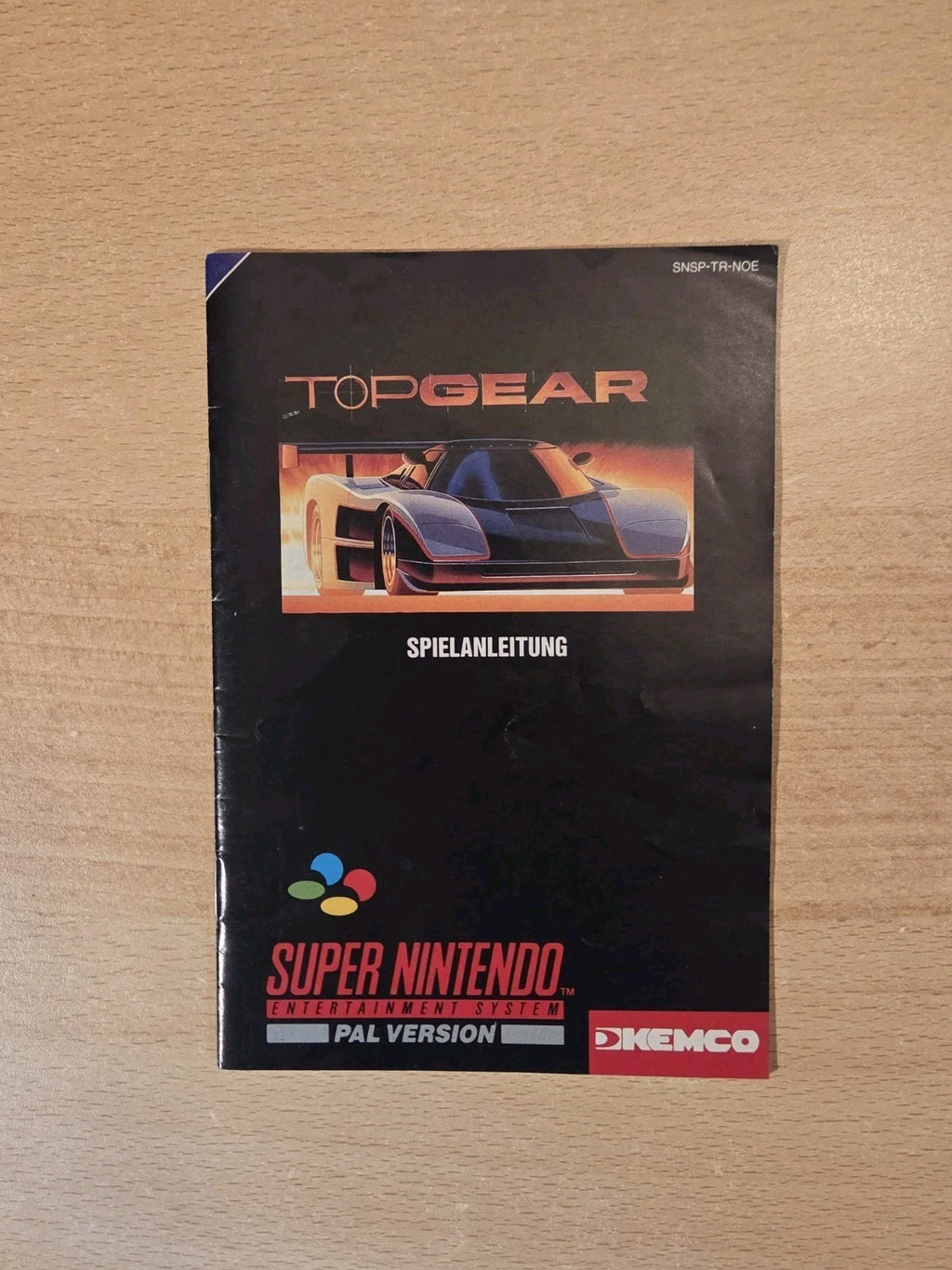 SNES Super Nintendo Top Gear Spielanleitung Instruction Booklet NOE