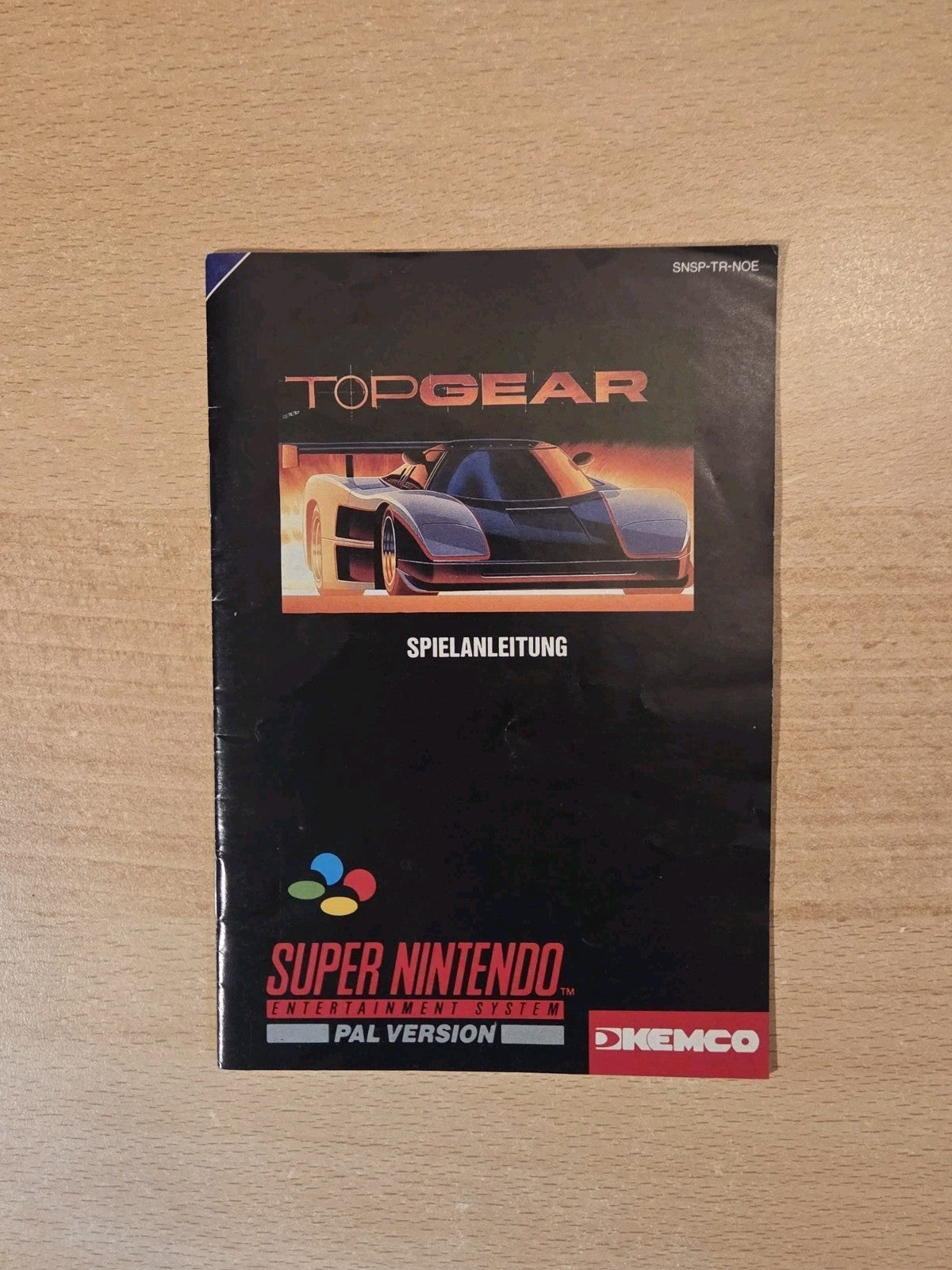 SNES Super Nintendo Top Gear Spielanleitung Instruction Booklet NOE