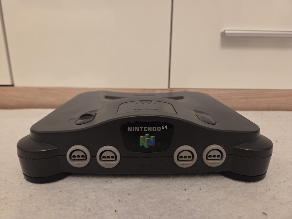 N64 Nintendo 64 Konsole Console mit Controller + Kabeln PAL Schwarz Black