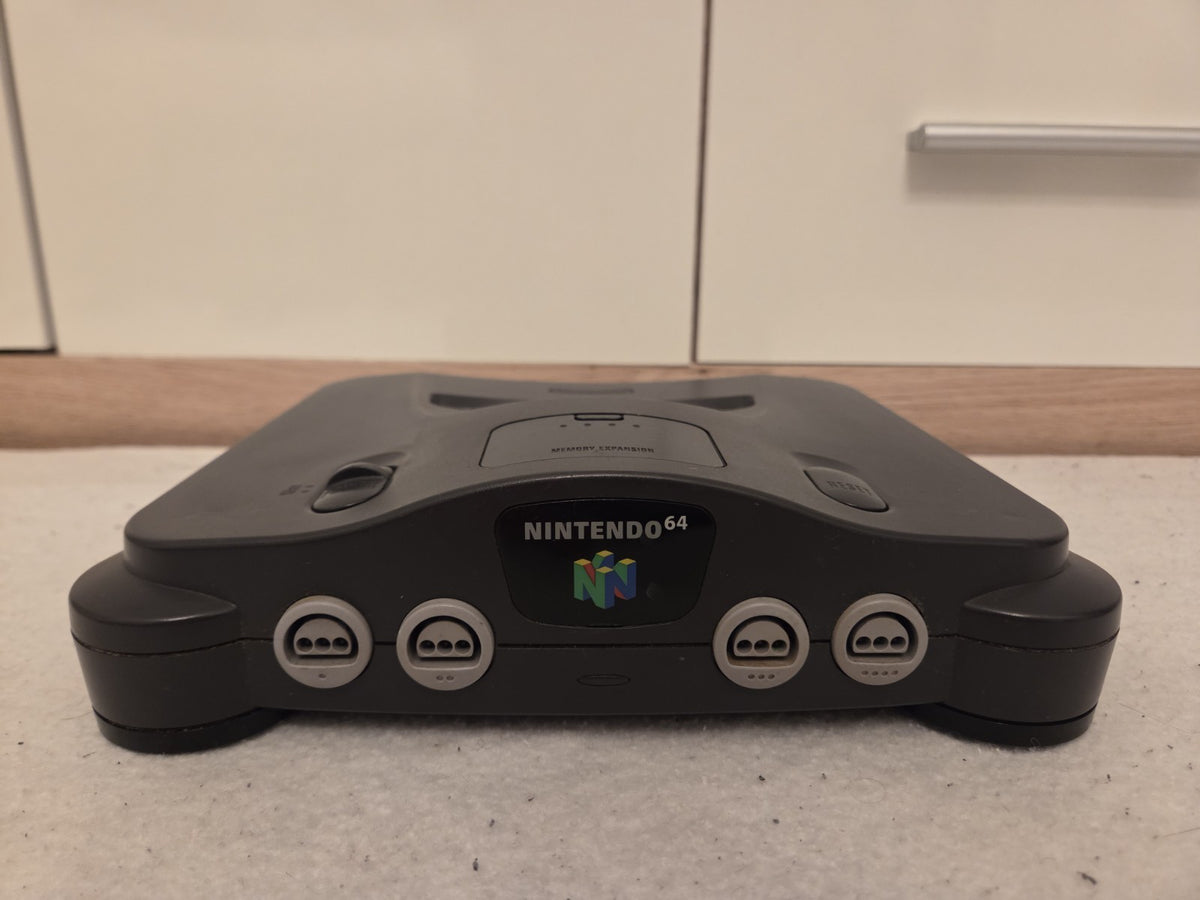 N64 Nintendo 64 Konsole Console mit Controller + Kabeln PAL Schwarz Black