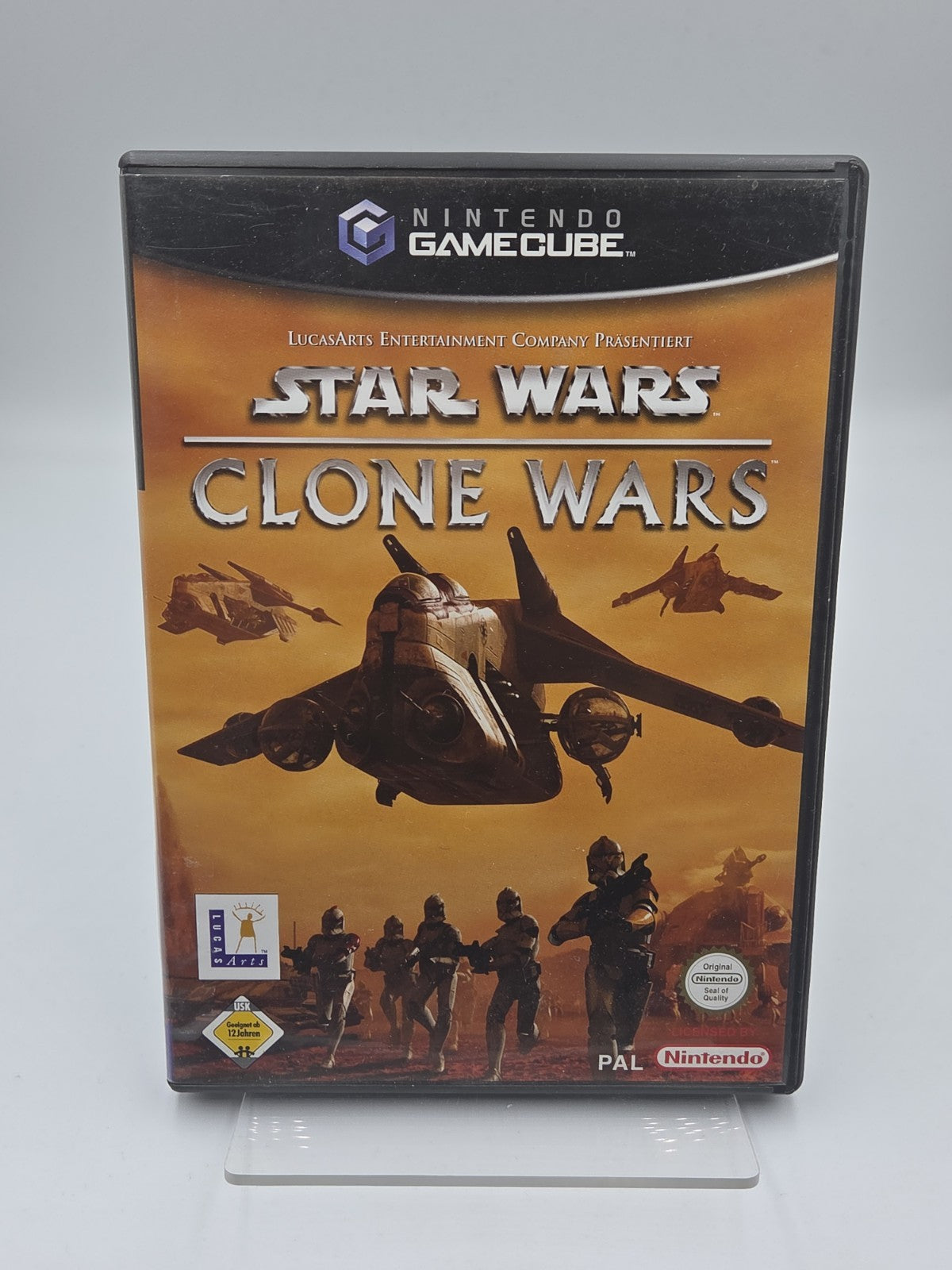 Nintendo GameCube Spiel Star Wars Clone Wars mit OVP und Anleitung NOE