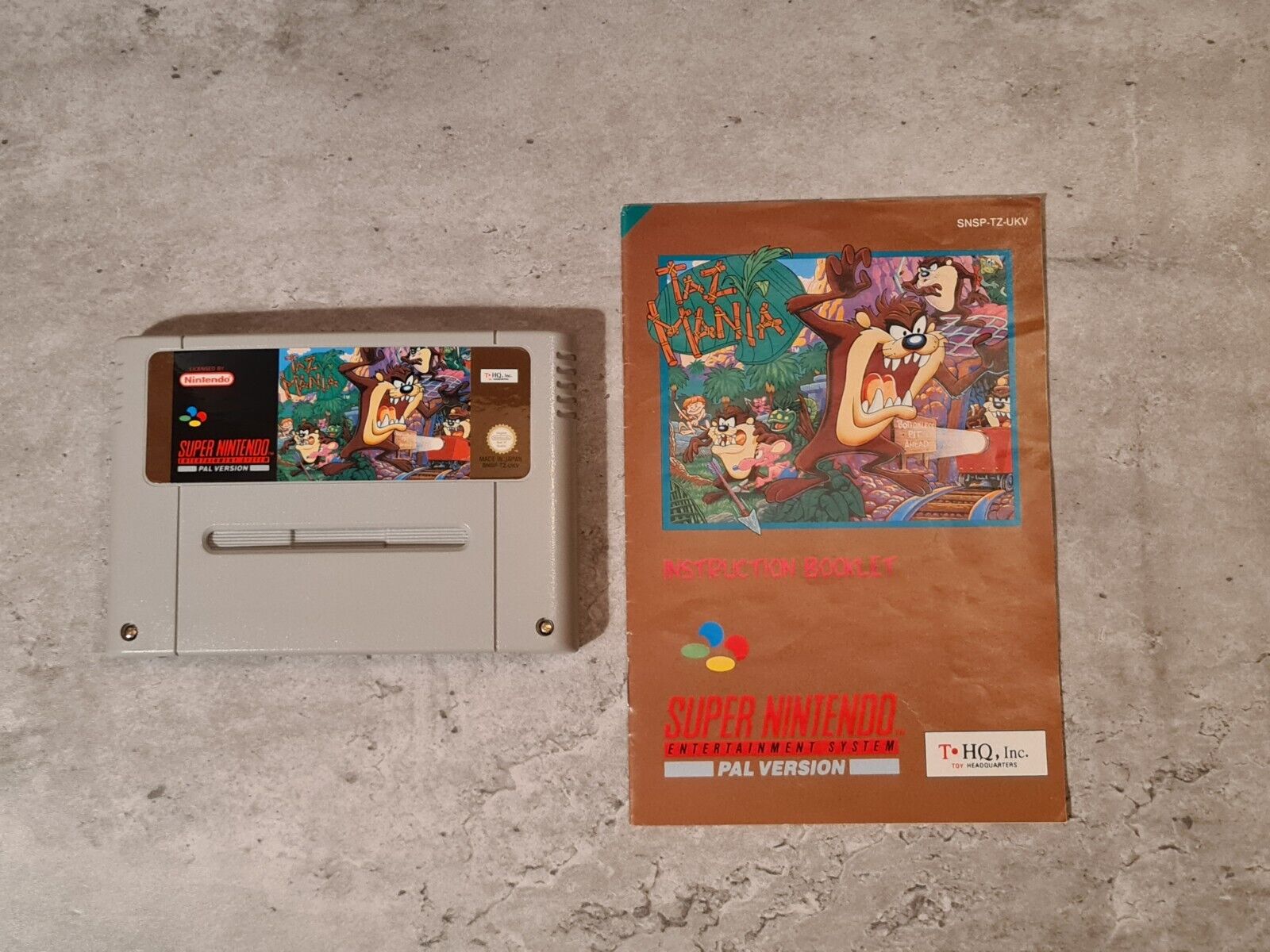 SNES Super Nintendo Taz Mania mit OVP und Anleitung UKV - T-Retro-Games 