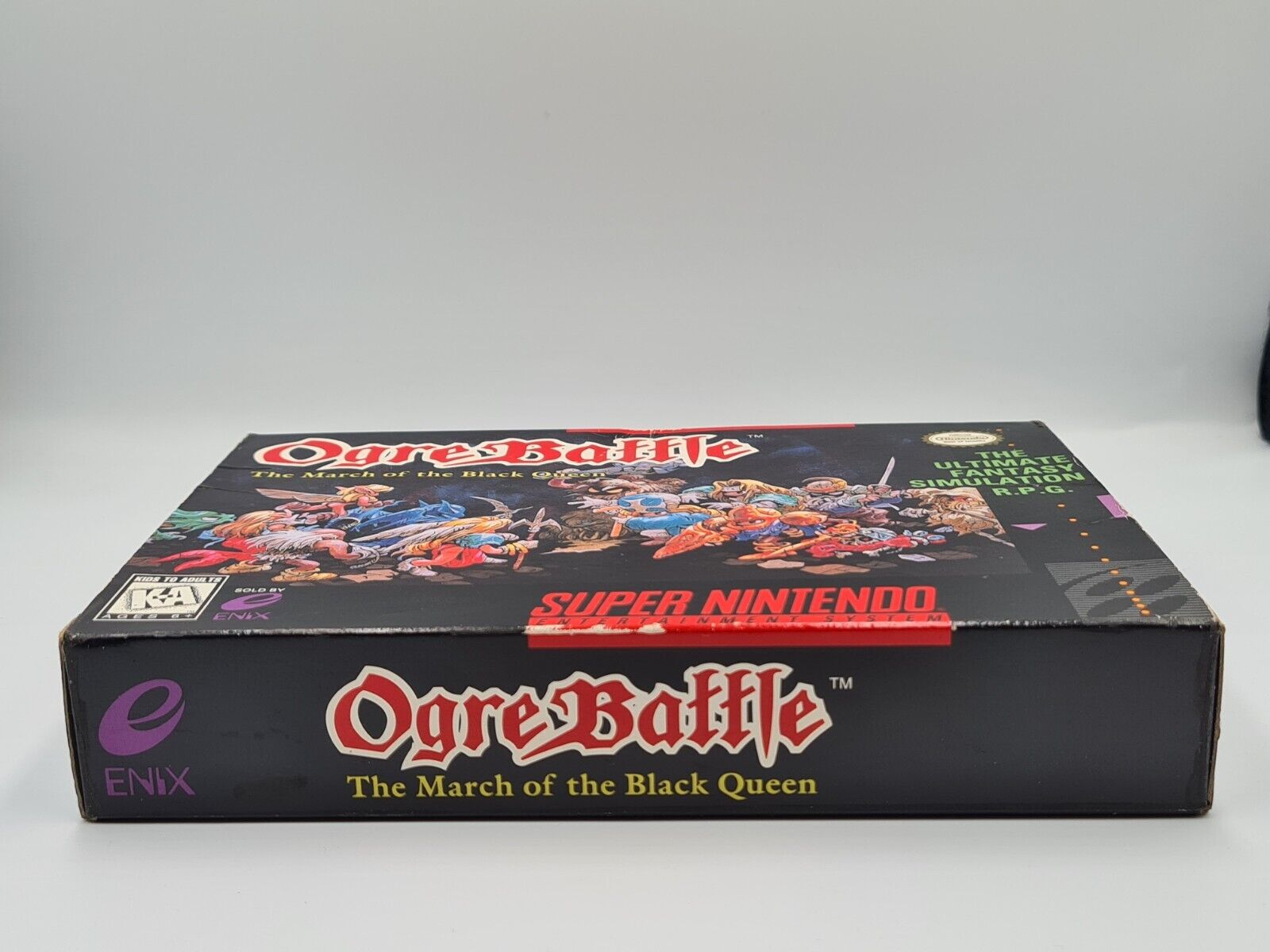 SNES Super Nintendo Ogre Battle mit OVP und Anleitung + Karten NTSC-USA - T-Retro-Games 