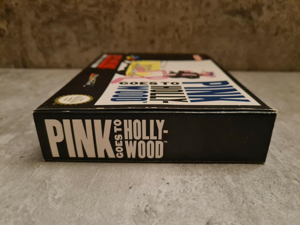 SNES Super Nintendo Pink goes to Hollywood mit OVP und Anleitung NOE - T-Retro-Games 