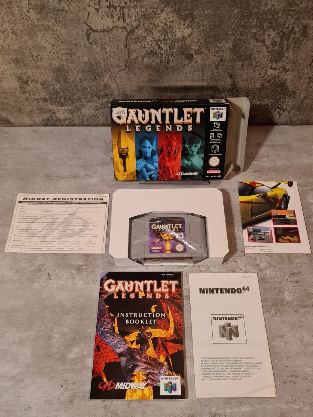 N64 Nintendo 64 Gauntlet Legends mit OVP und Anleitung EUR - T-Retro-Games 