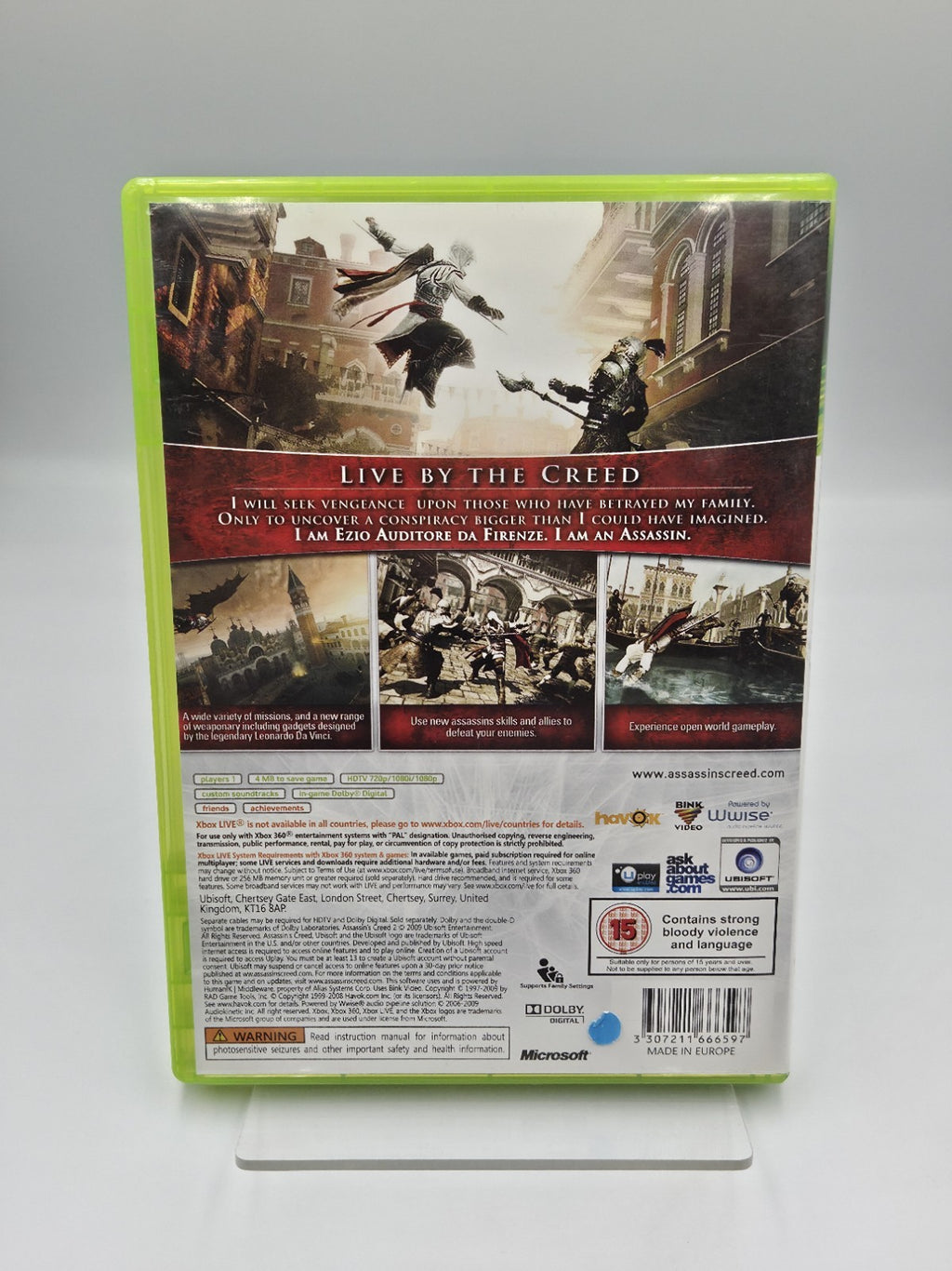 XBOX360 Spiel Asassin's Creed II mit OVP und Anleitung Englisch