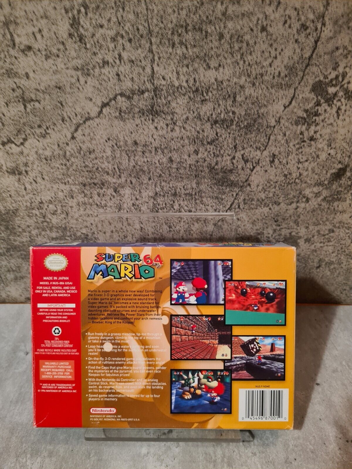 N64 Nintendo 64 Super Mario 64 mit OVP und Anleitung USA NTSC - T-Retro-Games 