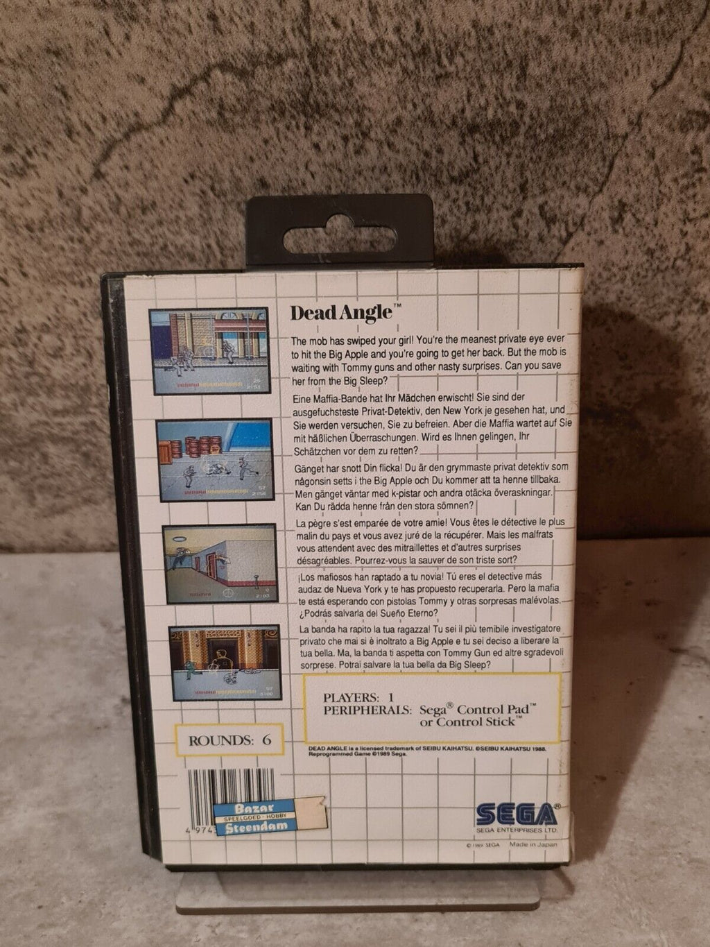 Sega Master System Dead Angle mit OVP und Anleitung Multi Language - T-Retro-Games 