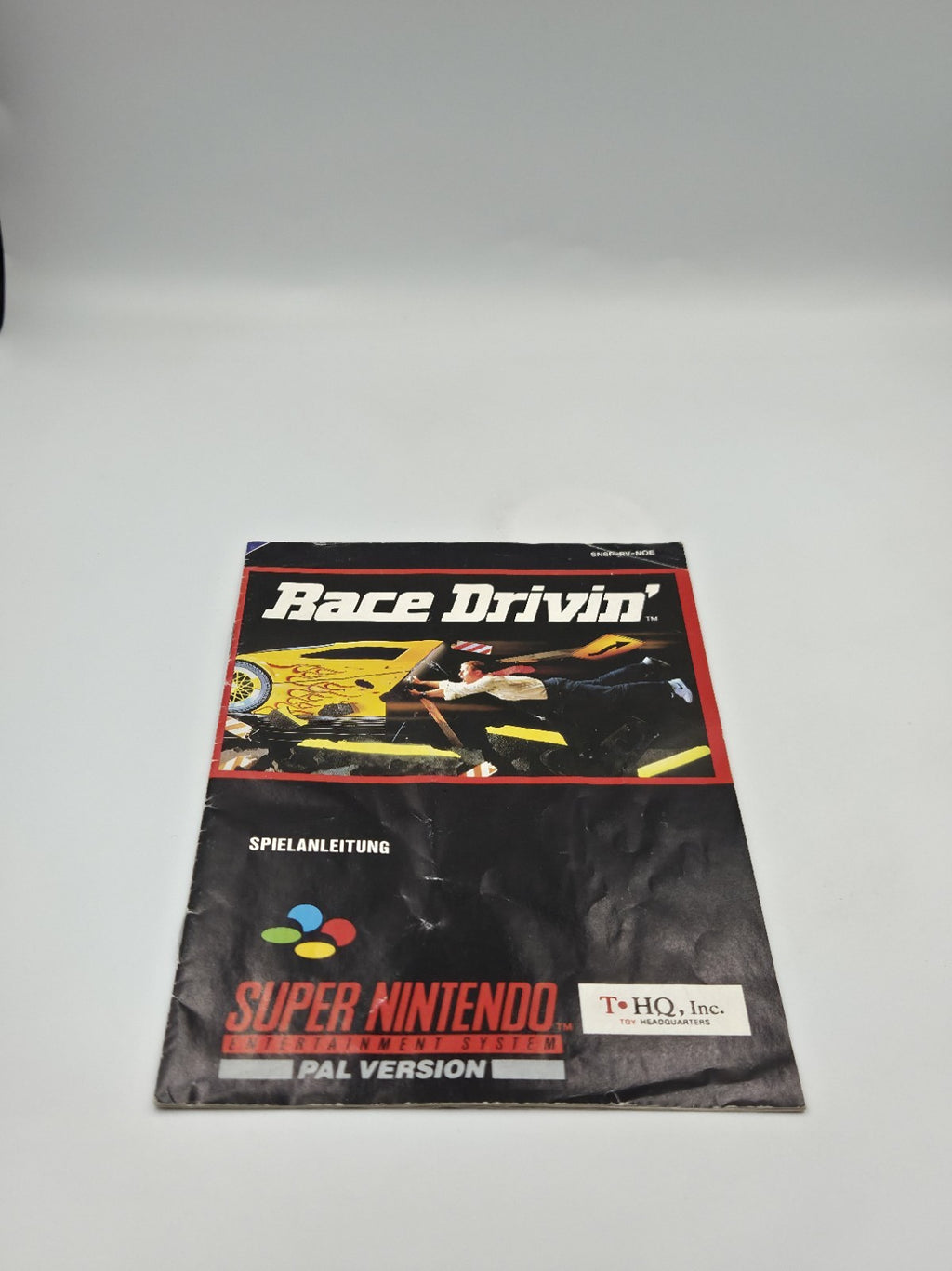 SNES Super Nintendo Spiel Race Drivin' mit OVP und Anleitung NOE
