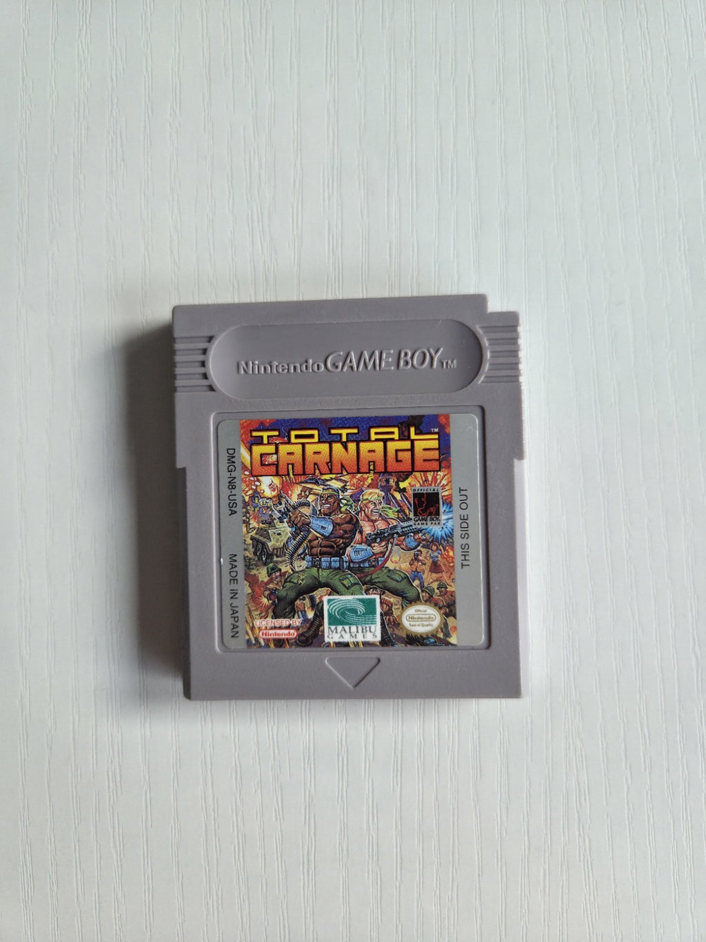 Nintendo Game Boy Classic Spiel Total Carnage Modul USA